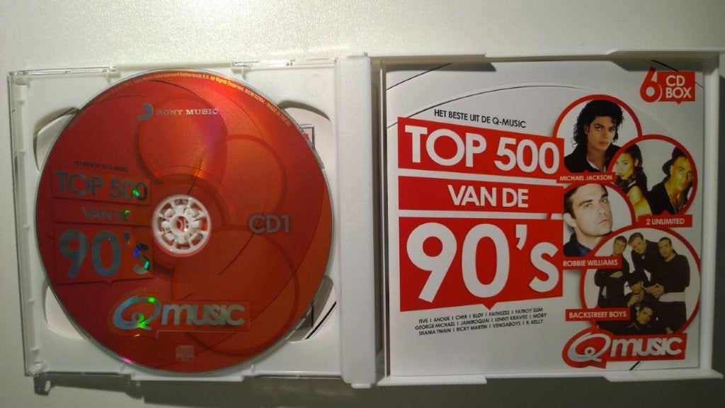 Het Beste Uit De Q-Music Top 500 Van De 90's 2015 (6 CD), Ophalen of Verzenden, Zo goed als nieuw, Pop, Album