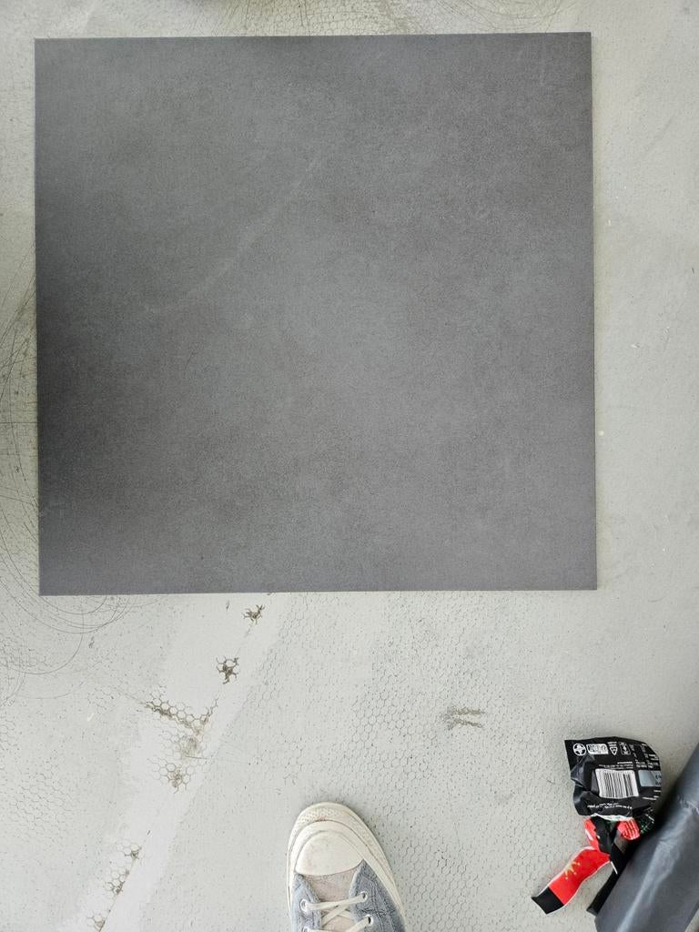 PVC Vloertegels Betonlook Grijs 60x60 cm - 250m², Doe-het-zelf en Verbouw, Tegels, Ophalen of Verzenden