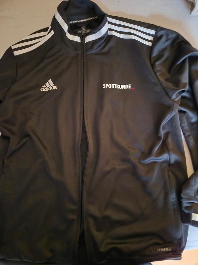 Adidas Sportkunde HAN trainingsjasje, Kleding | Heren, Sportkleding, Zwart, Maat 56/58 (XL), Ophalen of Verzenden, Zo goed als nieuw