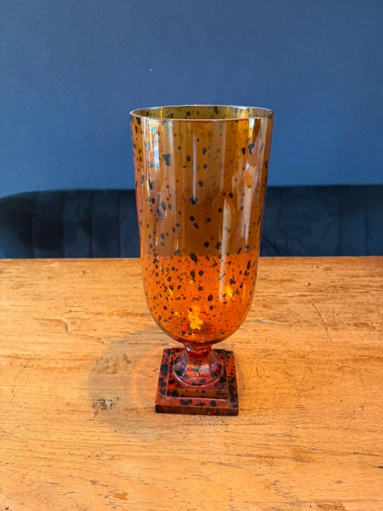 Van roon living kandelaar/vaas glas, Ophalen, Zo goed als nieuw, Overige materialen, Minder dan 25 cm