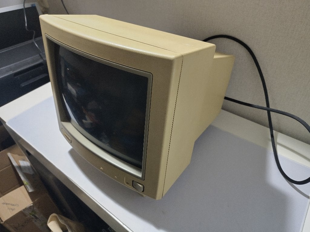 Retro Compaq 420T CRT monitor, project voor de hobbyist, Computers en Software, Vintage Computers, Ophalen, Compaq