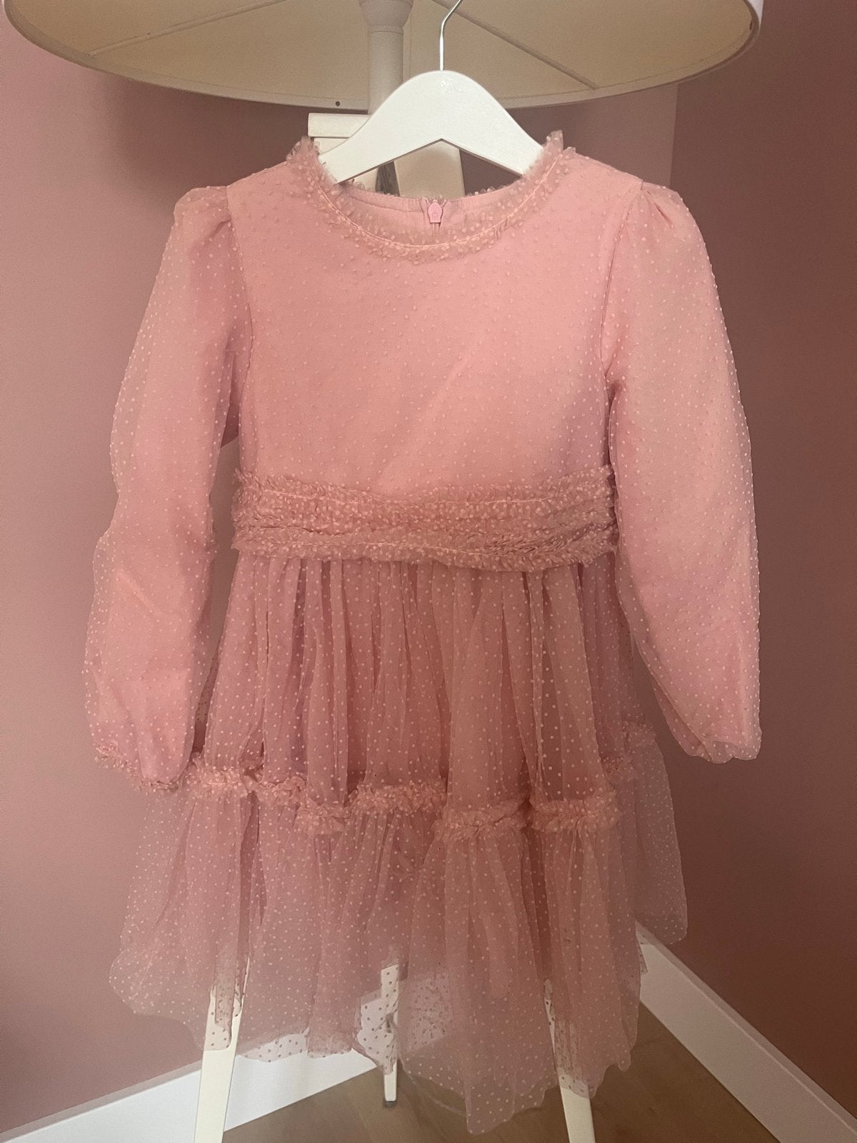 Abel & Lula 💖 Roze Tule Jurk Maat 110, Ophalen of Verzenden, Zo goed als nieuw, Meisje