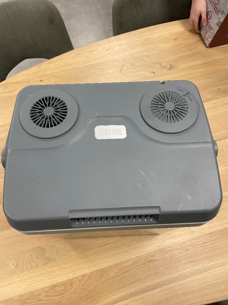 Elektrische koelbox DistinQ 25L - 12V & 230V - Werkt goed, Caravans en Kamperen, Gebruikt, Semacobv, Elektrisch, Contact@semacobv.nl