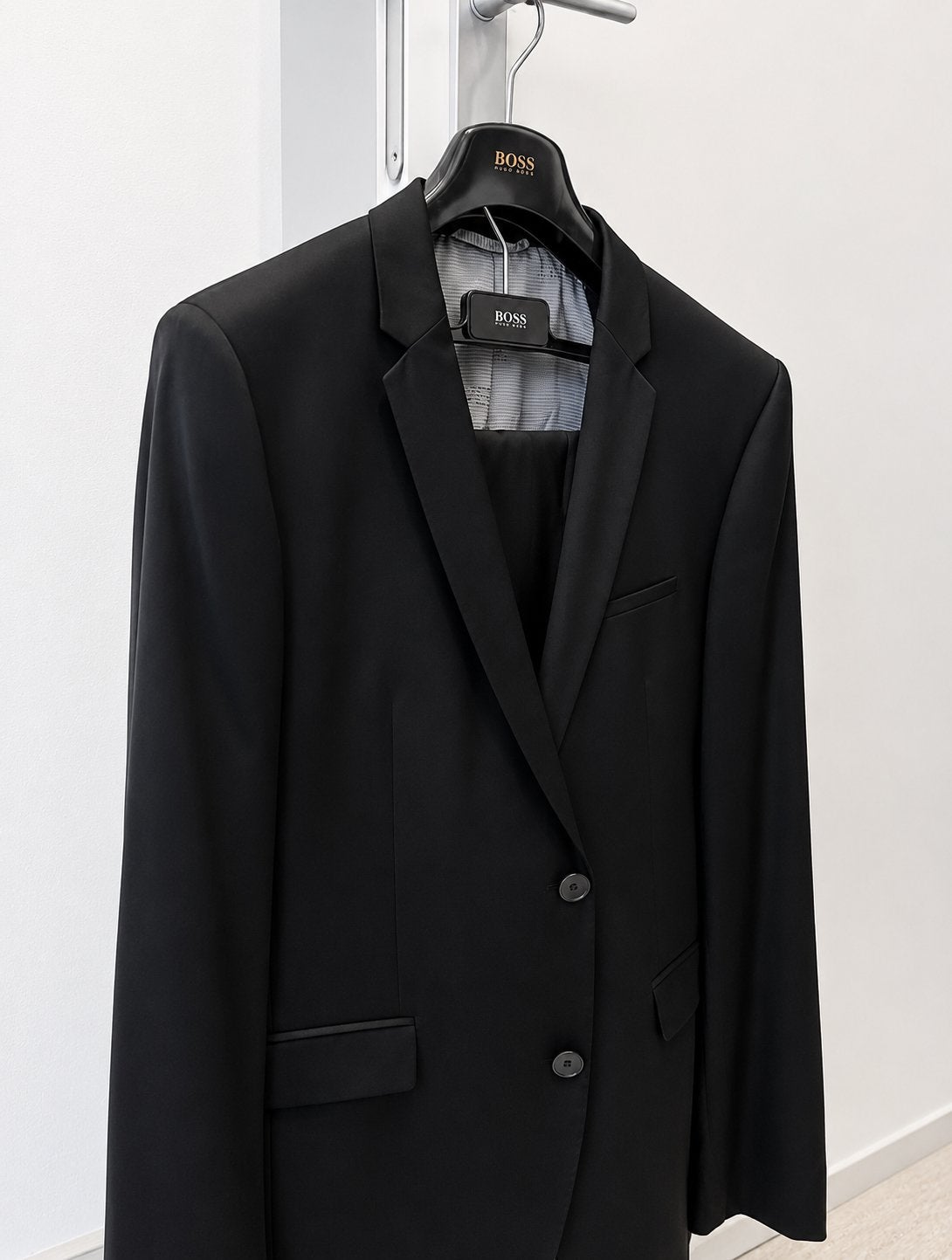 Hugo Boss kostuum maat 50, Ophalen of Verzenden, Zo goed als nieuw, Maat 48/50 (M), Blauw