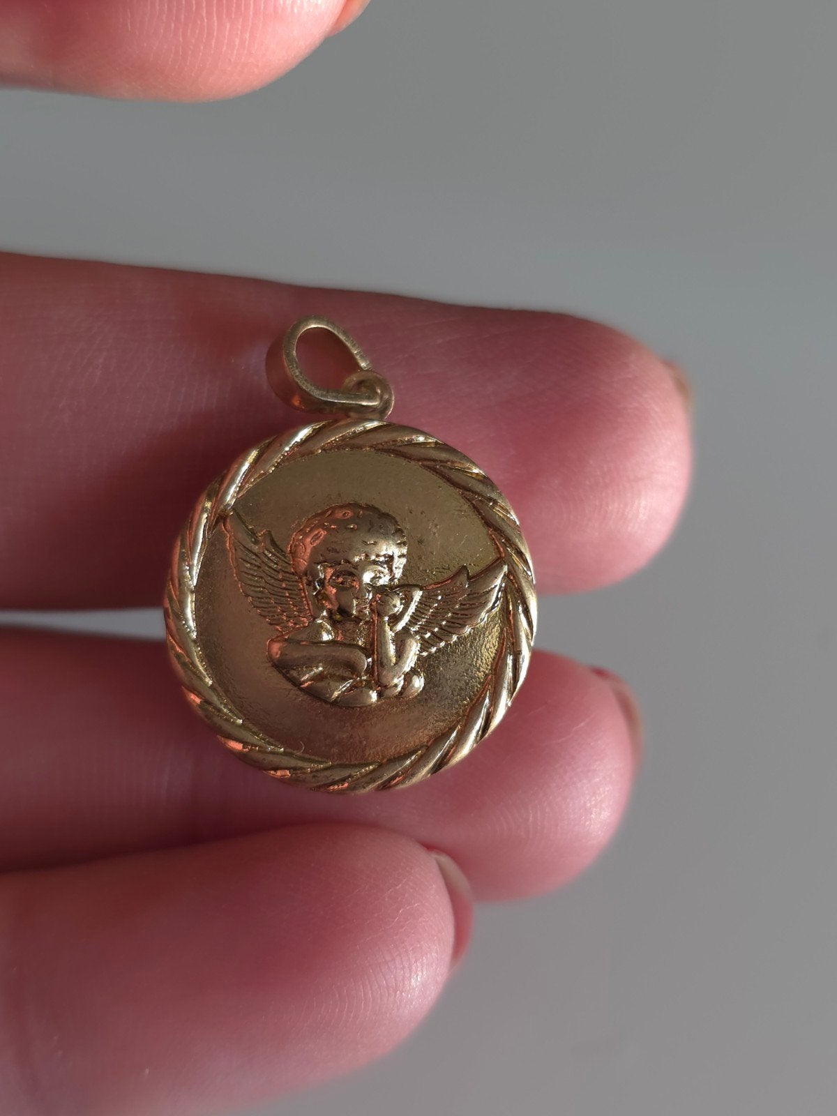 Medaillon engeltje, Ophalen of Verzenden, Overige materialen, Hanger