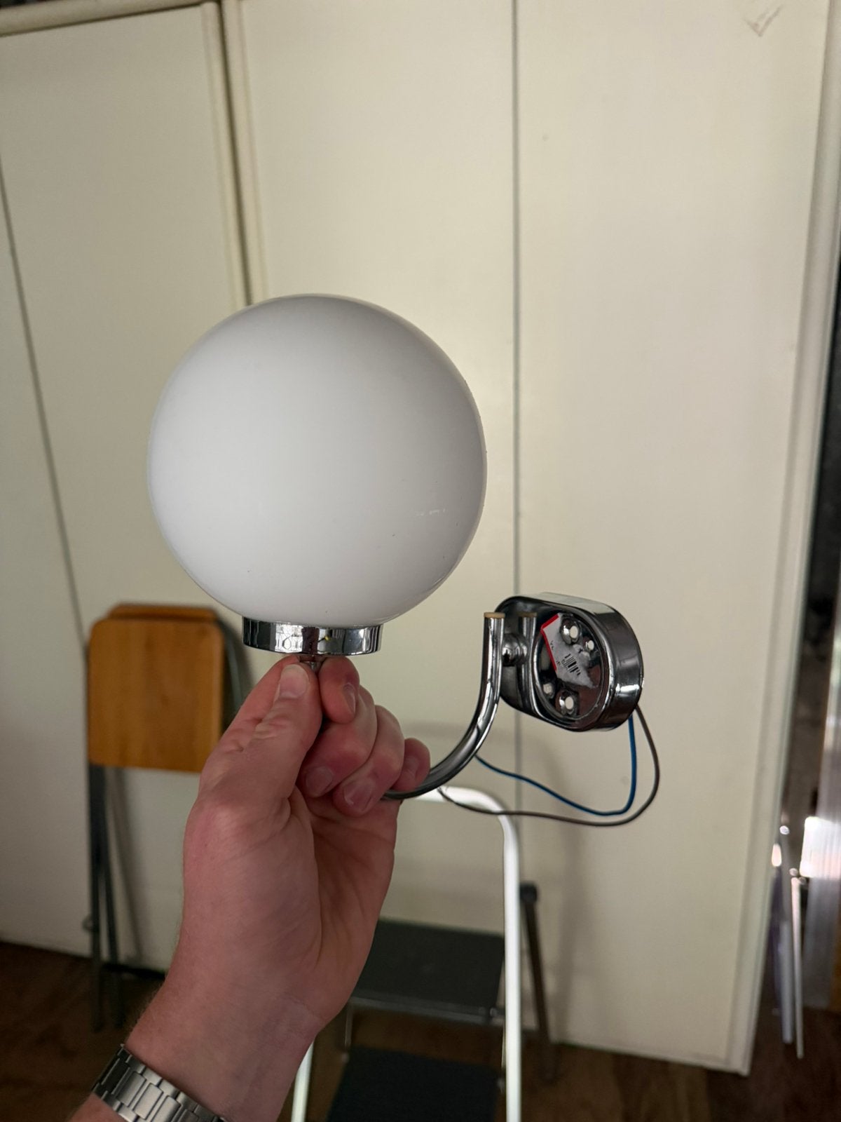 Wandlamp melkglas, Ophalen of Verzenden