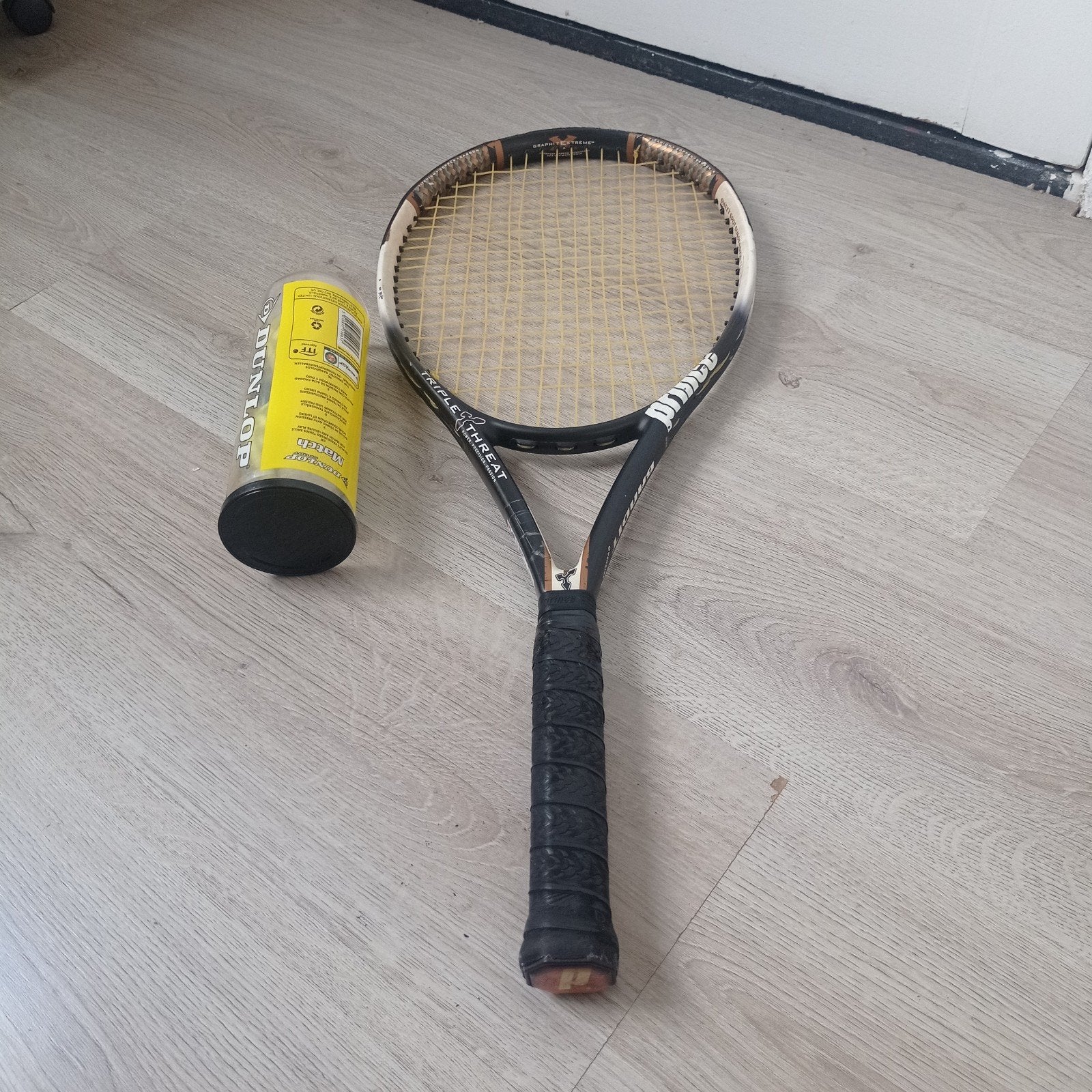Prince Bandit Oversize 110 Tennisracket met ballen, Ophalen of Verzenden, Gebruikt, Racket, Prince