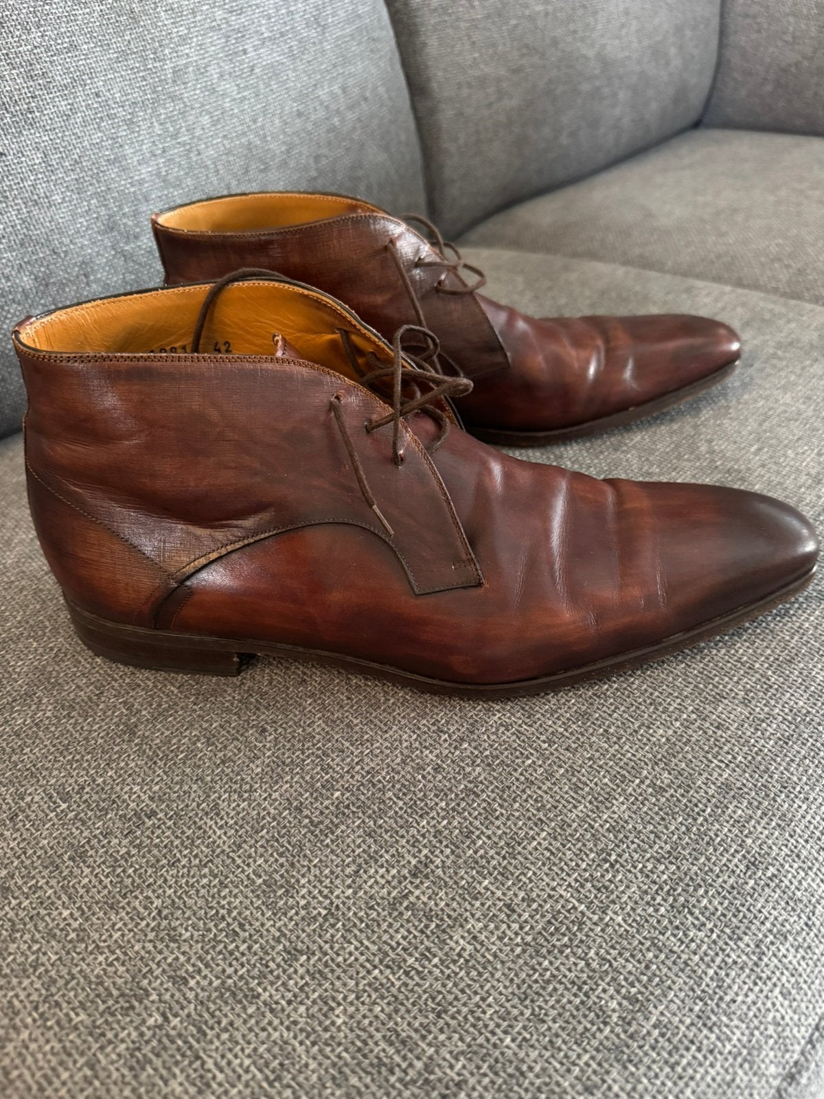 Magnanni - hoge veterschoen - maat 42, Ophalen of Verzenden, Gedragen, Bruin