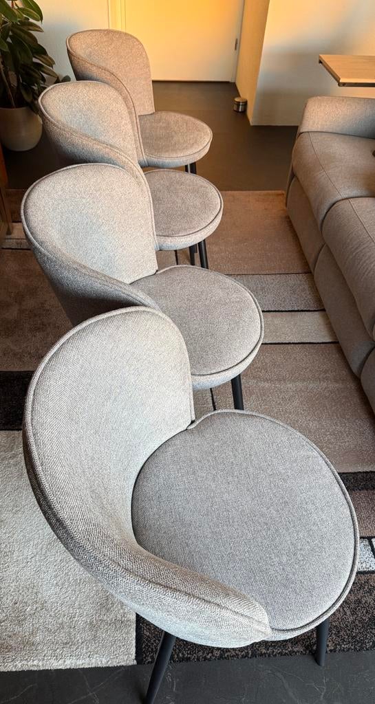 Eetkamerstoelen, Huis en Inrichting, Ophalen, Zo goed als nieuw, Vier, Jysk RISSKOV