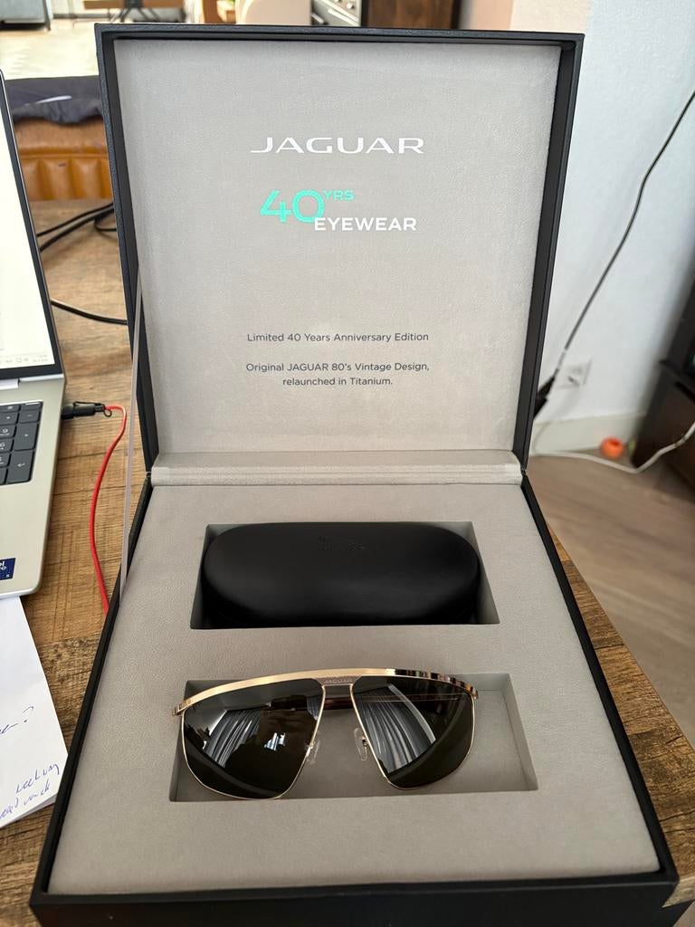 Jaguar Eyewear Titanium Limited Edition (1/600) - Nieuw, Ophalen of Verzenden, Nieuw, Zonnebril, Overige merken