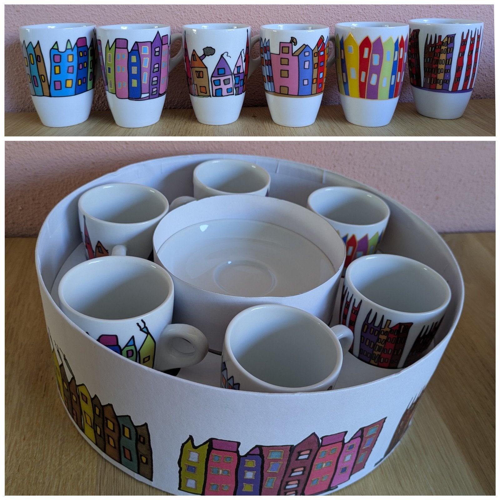 Compleet servies 6x kop en schotel Yong in mooie cadeau doos, Overige merken, Nieuw, Ophalen of Verzenden, Overige stijlen