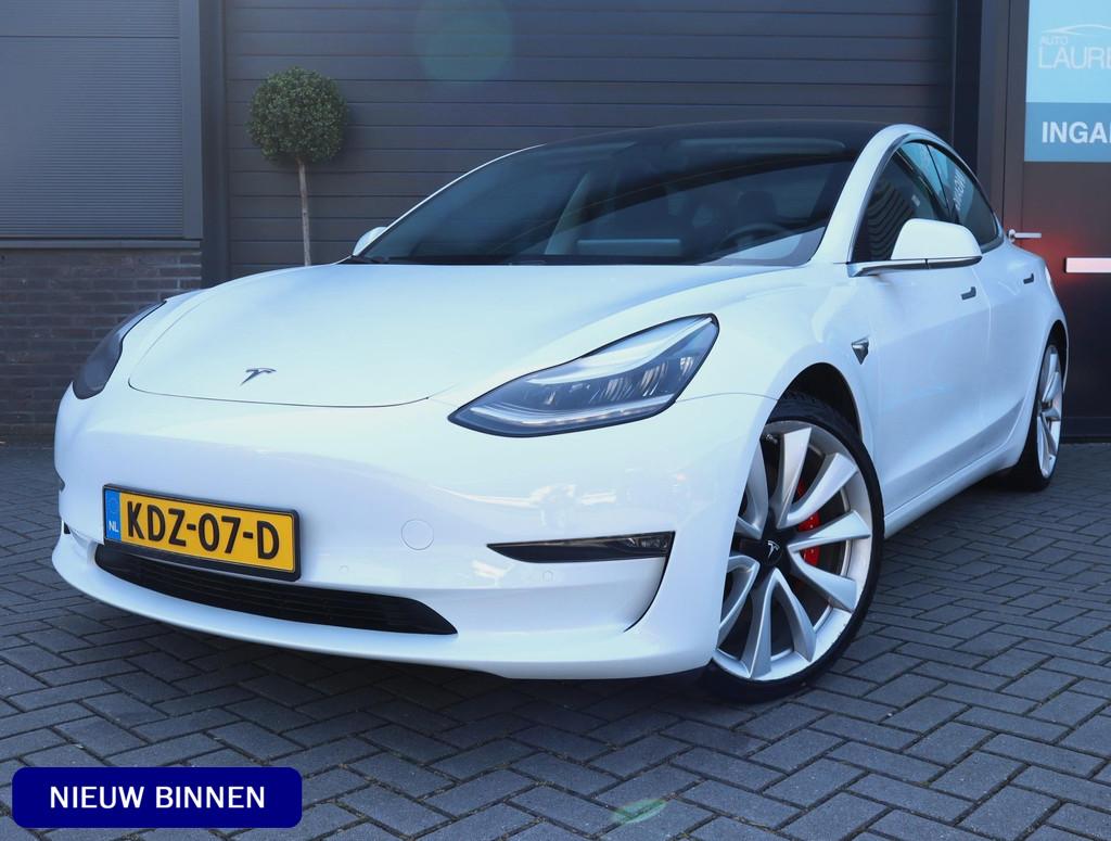 Tesla Model 3 Long Range AWD 75 kWh | SOH 93.5% | FSD3 | Aut, Auto's, Tesla, Bedrijf, Te koop, Model 3, 4x4, ABS, Airbags, Airconditioning