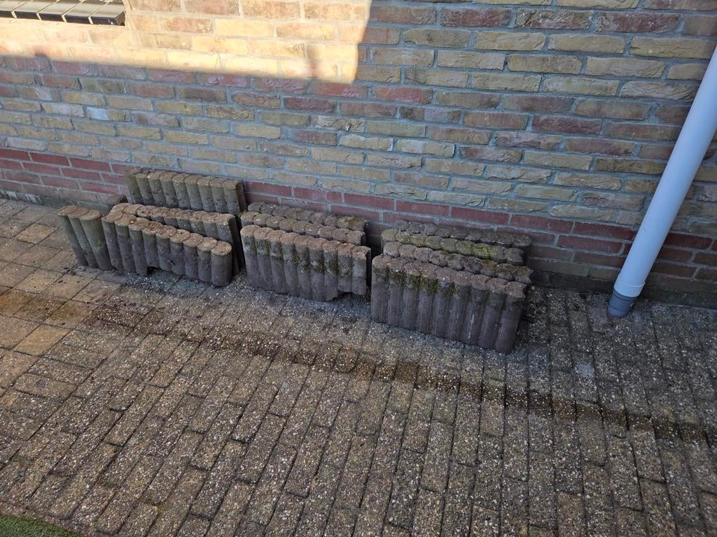 Borderrand / palissade gratis, Tuin en Terras, Ophalen, Gebruikt, 200 cm of meer, Minder dan 25 cm