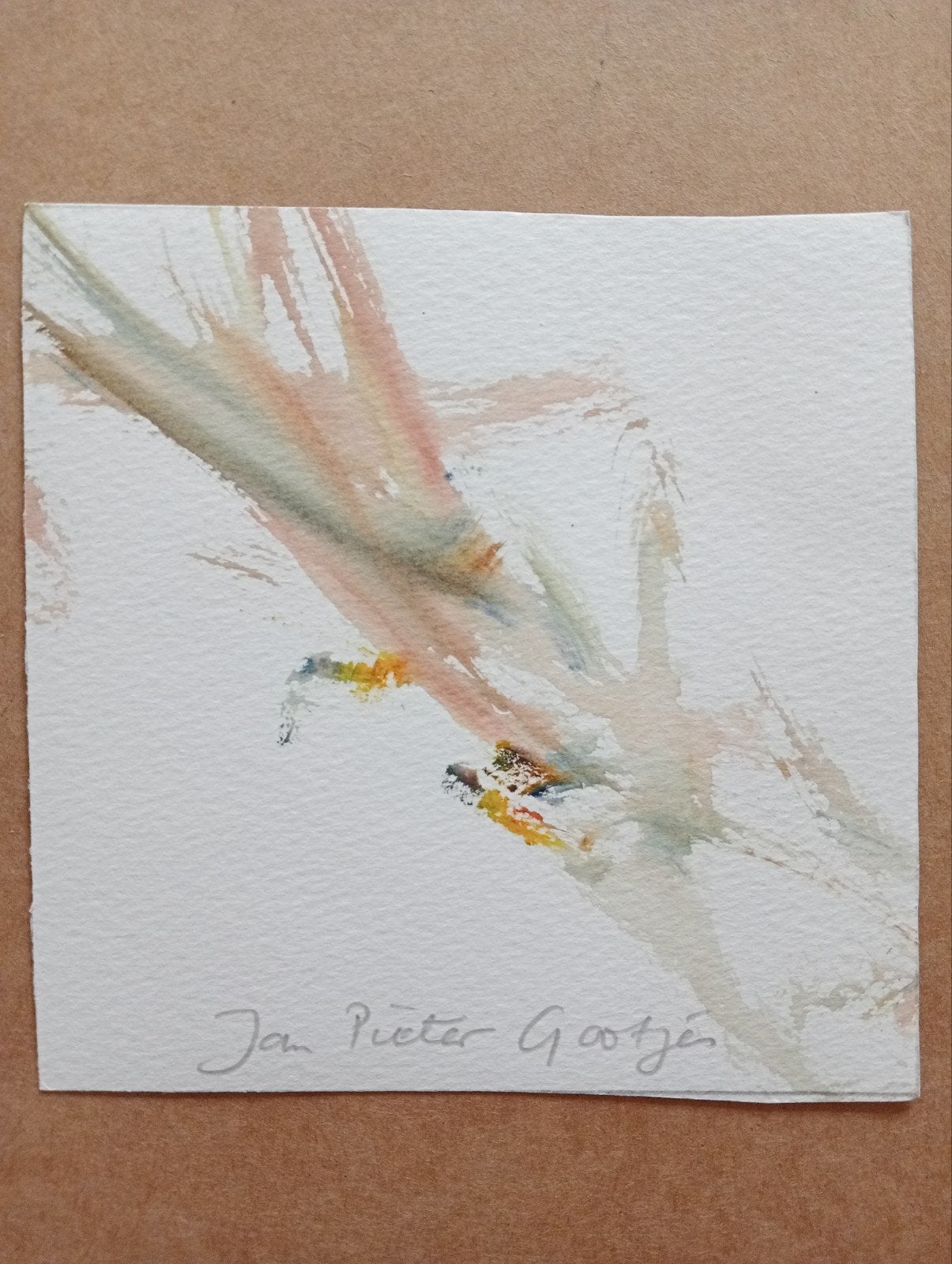 Jan Pieter Gootjes Aquarel 1998, Ophalen of Verzenden