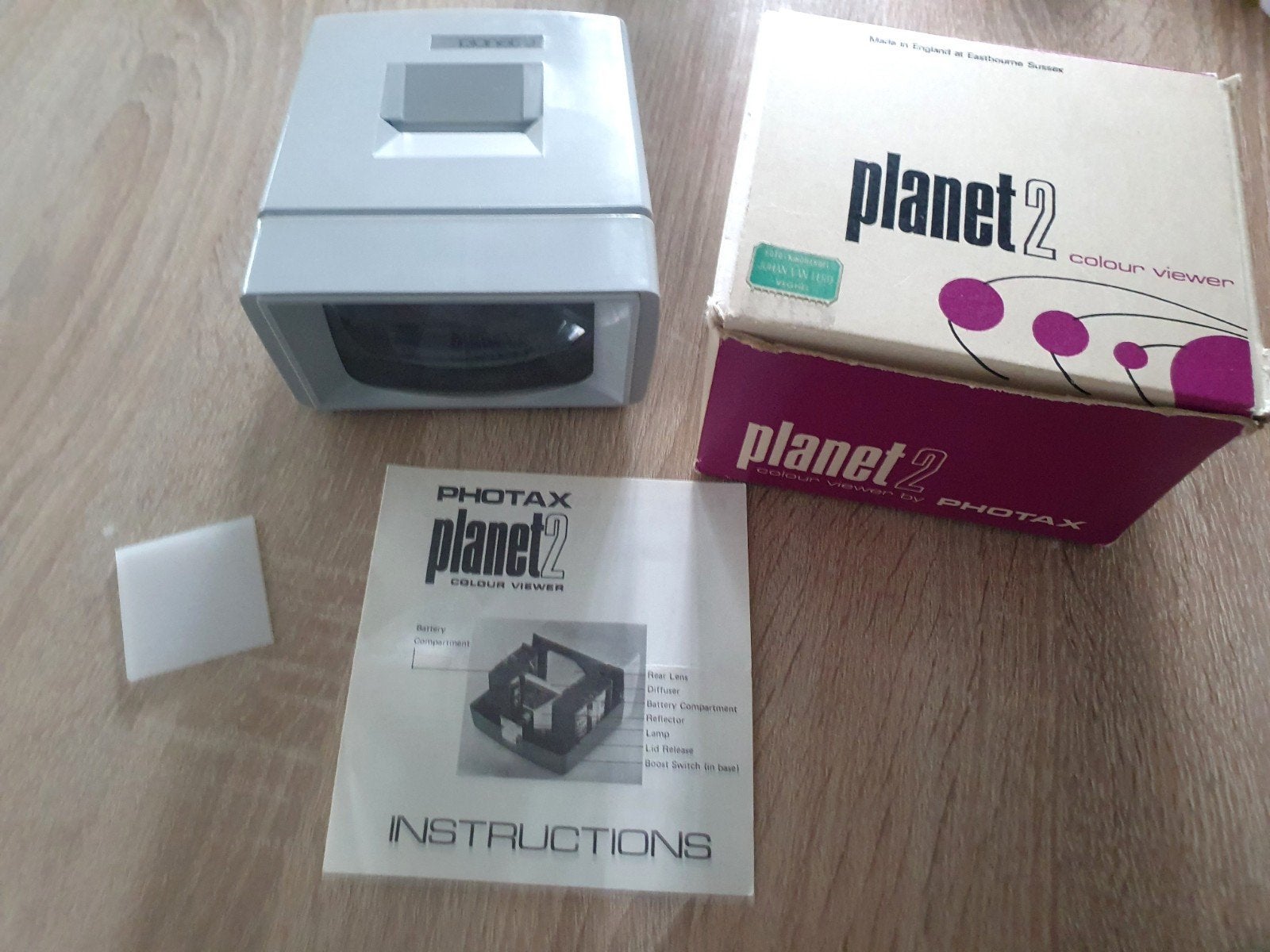 Photax Planet 2 Colour Viewer - Vintage Diaviewer, Ophalen of Verzenden, Zo goed als nieuw, Met scherm