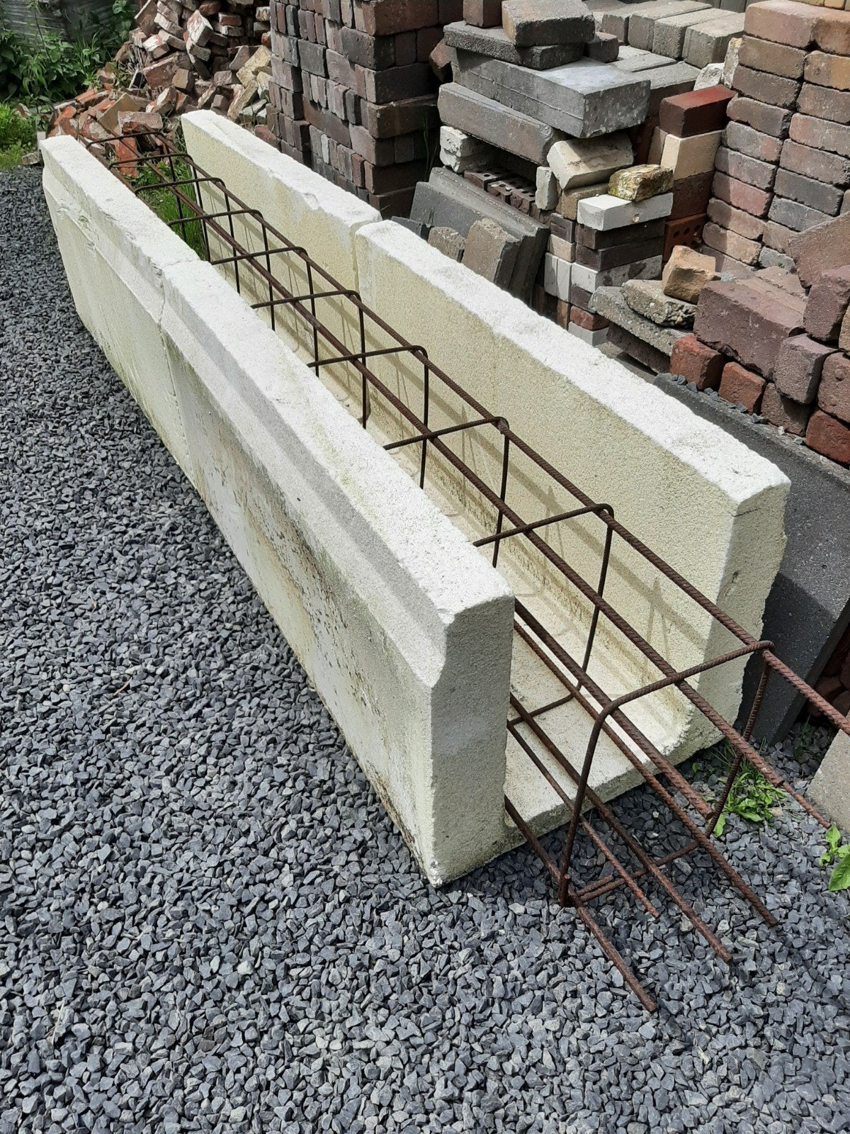 Pu bekisting met betonijzer, Ophalen, Gebruikt, IJzer