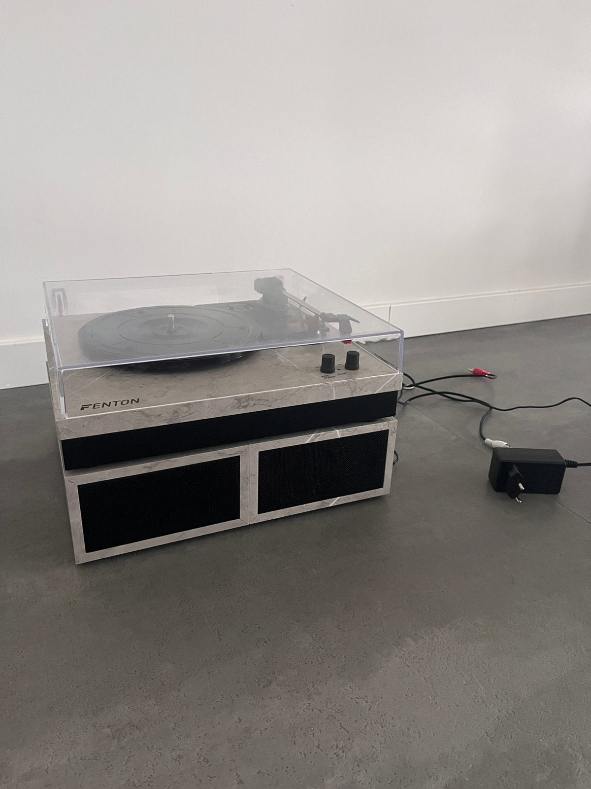 Platenspeler fenton rp165m set marble incl. Cleaning pad, Audio, Tv en Foto, Platenspelers, Ophalen of Verzenden, Gebruikt, Platenspeler