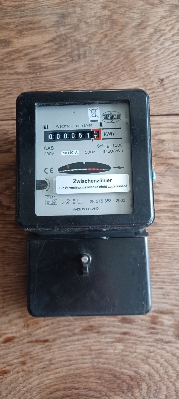 PAFAL Wisselstroommeter - Stroommeter, Ophalen of Verzenden, Gebruikt, Overige typen