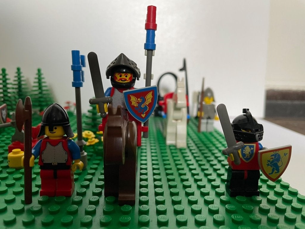 LEGO Vintage Castle Ridder Partij Minifiguren (6082 / 6075), Ophalen of Verzenden, Gebruikt, Minifiguur, Lego