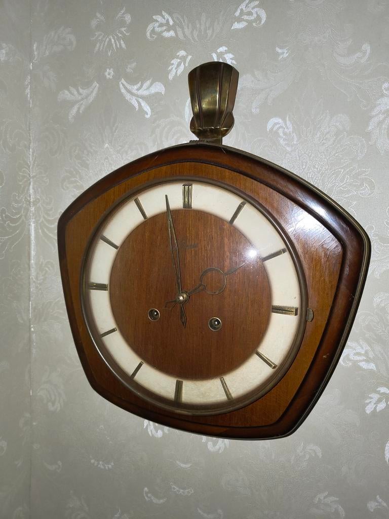 Antieke Haid wandklok - Vintage design, Antiek en Kunst, Ophalen