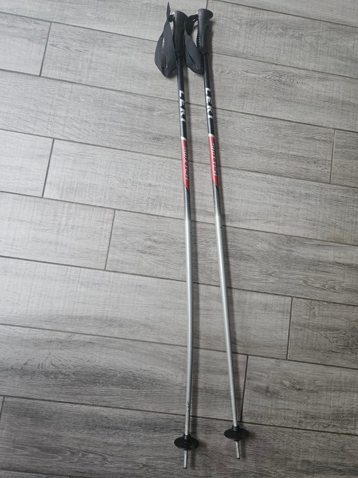 Leki Switch skistokken 120cm - licht gebogen, Ophalen
