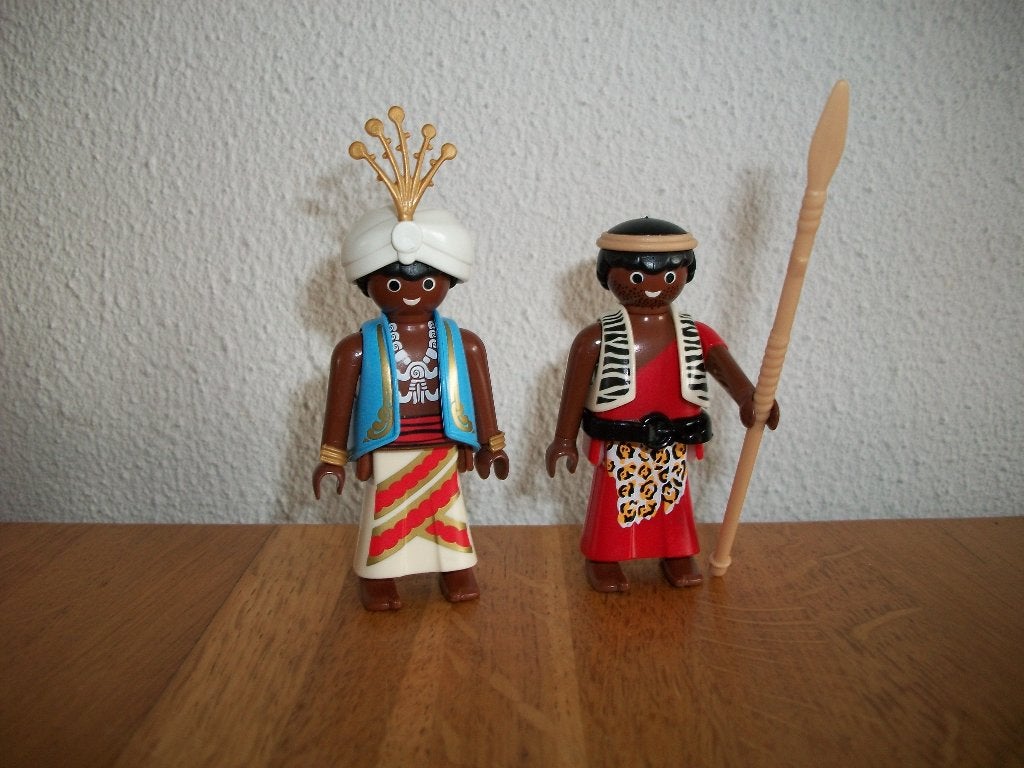 Paleis wachter / massai / zulu figuur / poppetjes, Ophalen of Verzenden, Nieuw, Complete set, Figuren