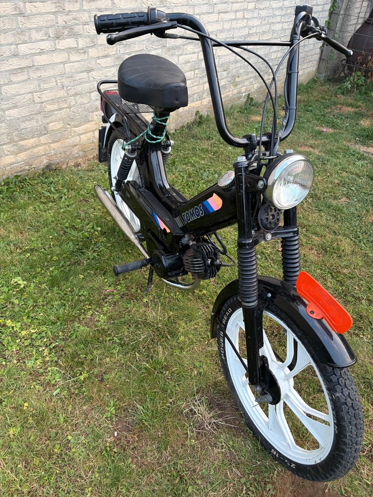 Tomos 25 snorfiets - Zwart, blauwe plaat, start en rijdt, Ophalen