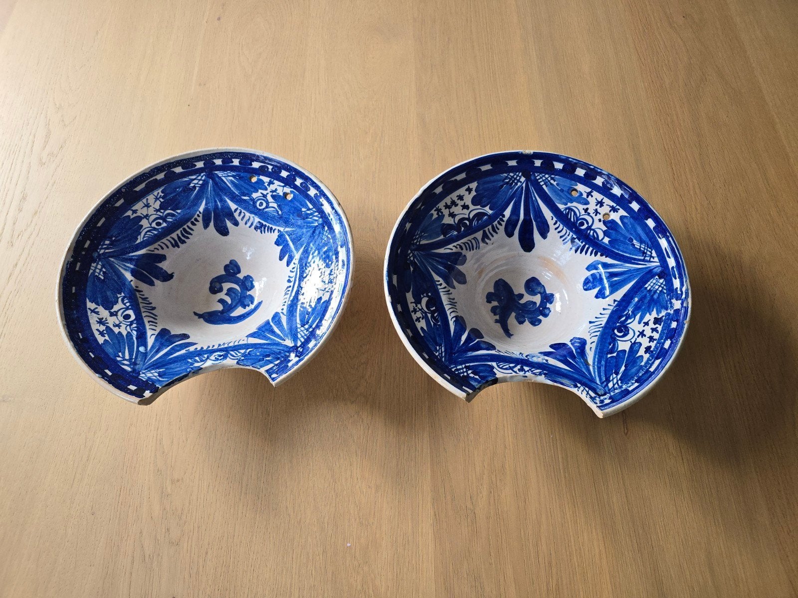 2x antieke 18e-eeuwse kapperskom- scheerkom €149, Antiek en Kunst, Antiek | Keramiek en Aardewerk, Ophalen of Verzenden