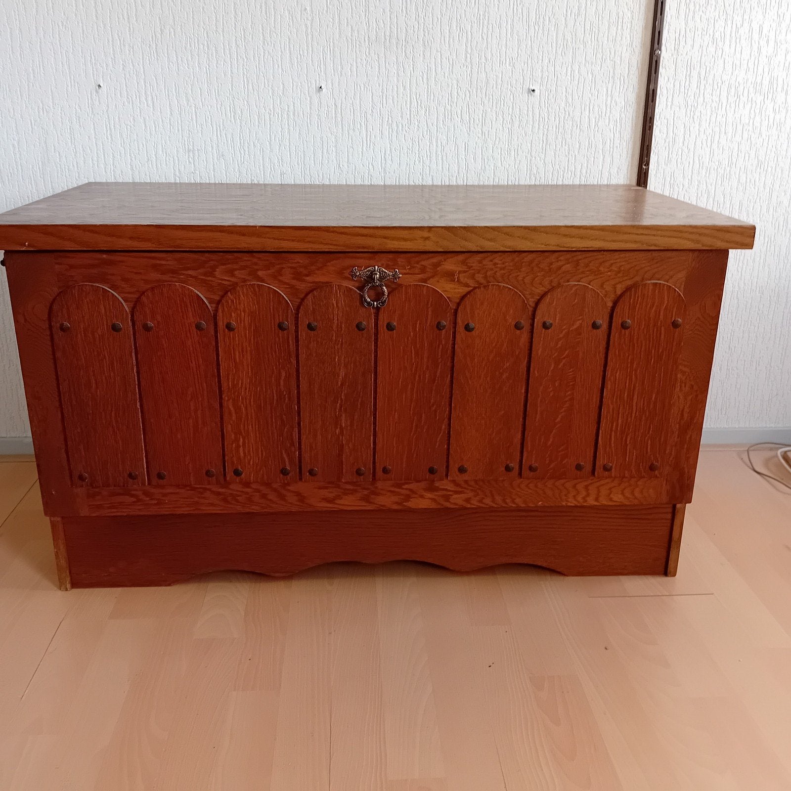 Gratis! Vintage houten klepkast, Ophalen of Verzenden, Gebruikt