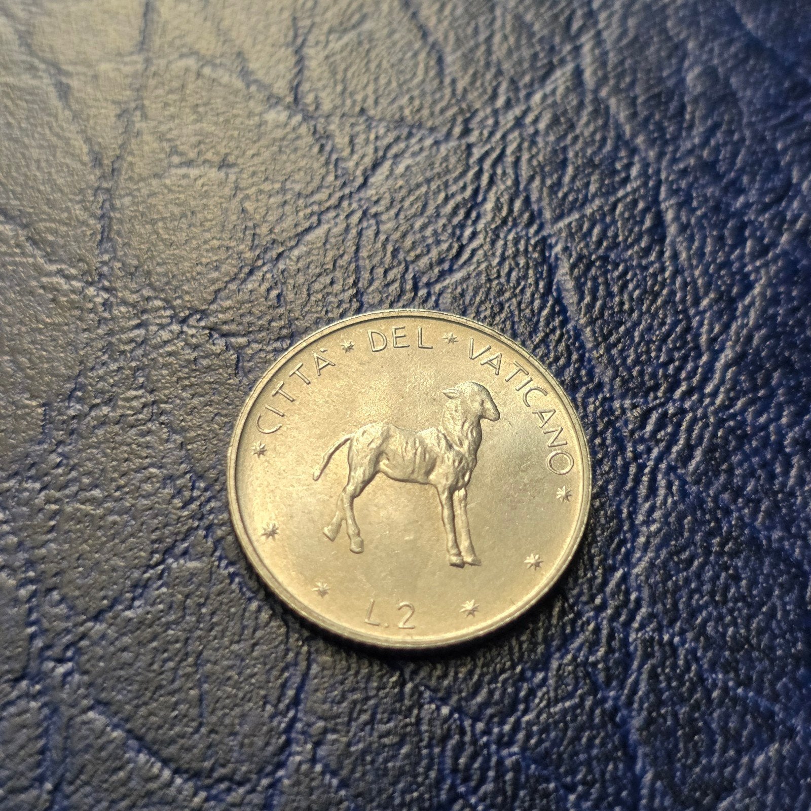 2 Lire 1974 Vaticaanstad - Paulus VI, Ophalen of Verzenden, Overige landen, Losse munt
