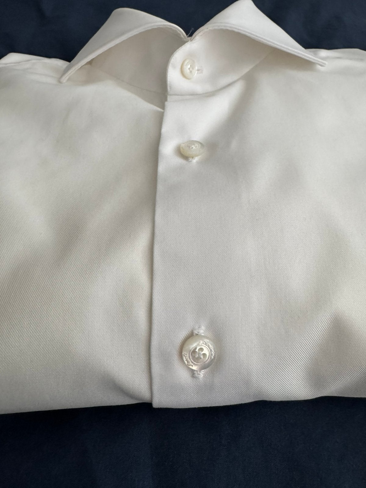 Finamore shirt, Kleding | Heren, Verzenden, Zo goed als nieuw, Wit, Halswijdte 39/40 (M)