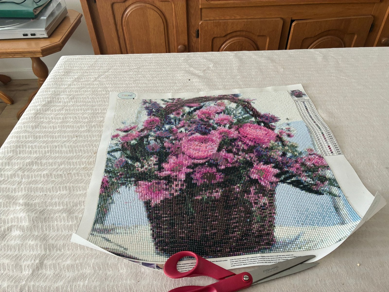 Diamond Painting Set: Bloemenmand, Telefooncel, Kruiden, Diamond painting, Nieuw, Meerkleurig, Kunststof
