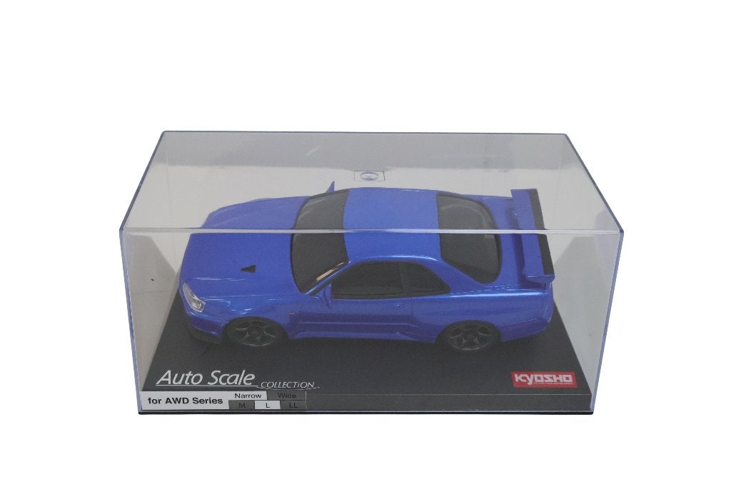 Kyosho Autoscale Mini-Z Skyline GT-R R34 Metallic Blue, Hobby en Vrije tijd, Verzenden, Nieuw, Overige schalen, Auto onroad