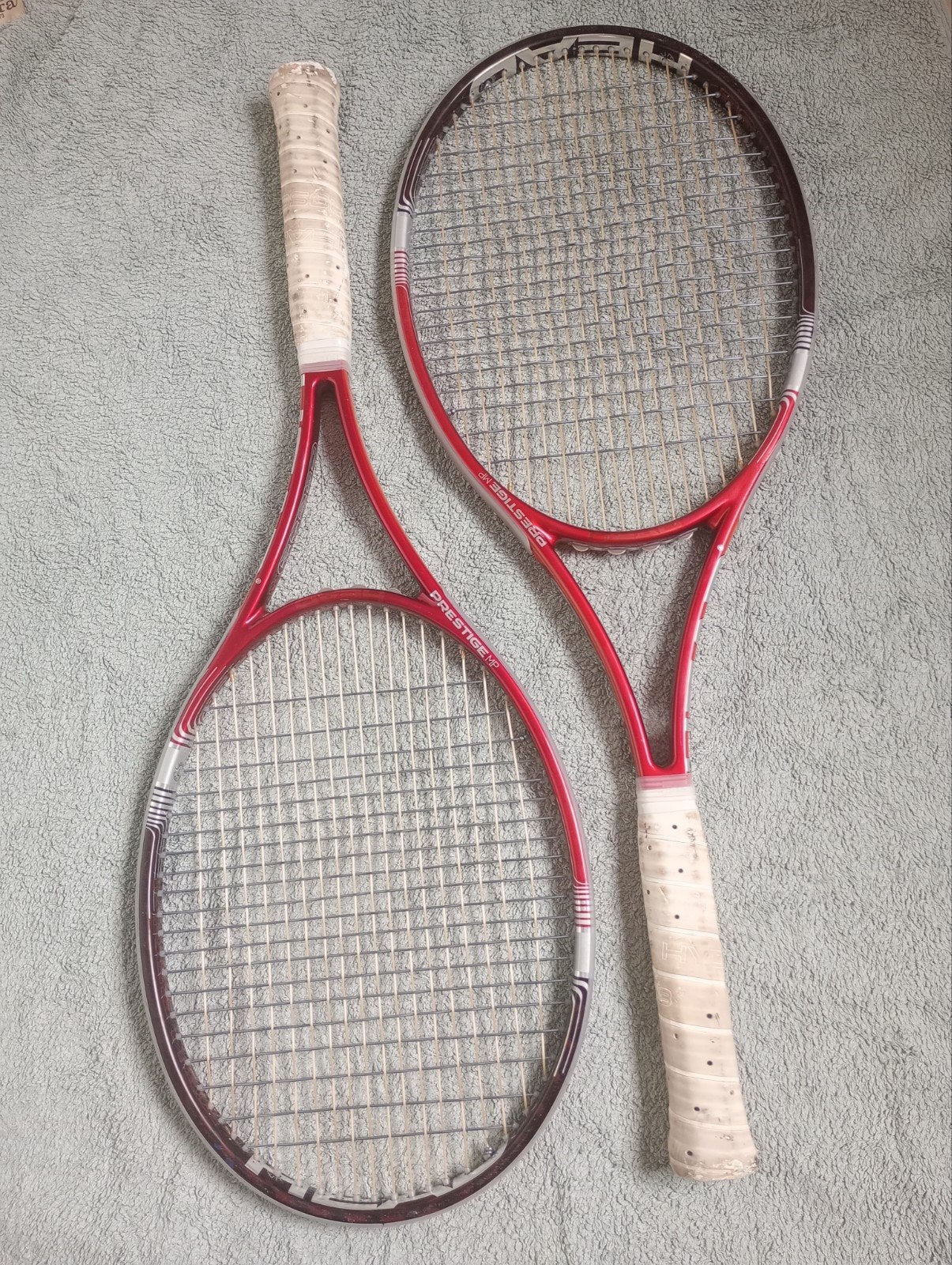 2x Head Prestige MP Youtek tennisrackets gripmaat 2, Sport en Fitness, L2, Gebruikt, Ophalen of Verzenden, Head