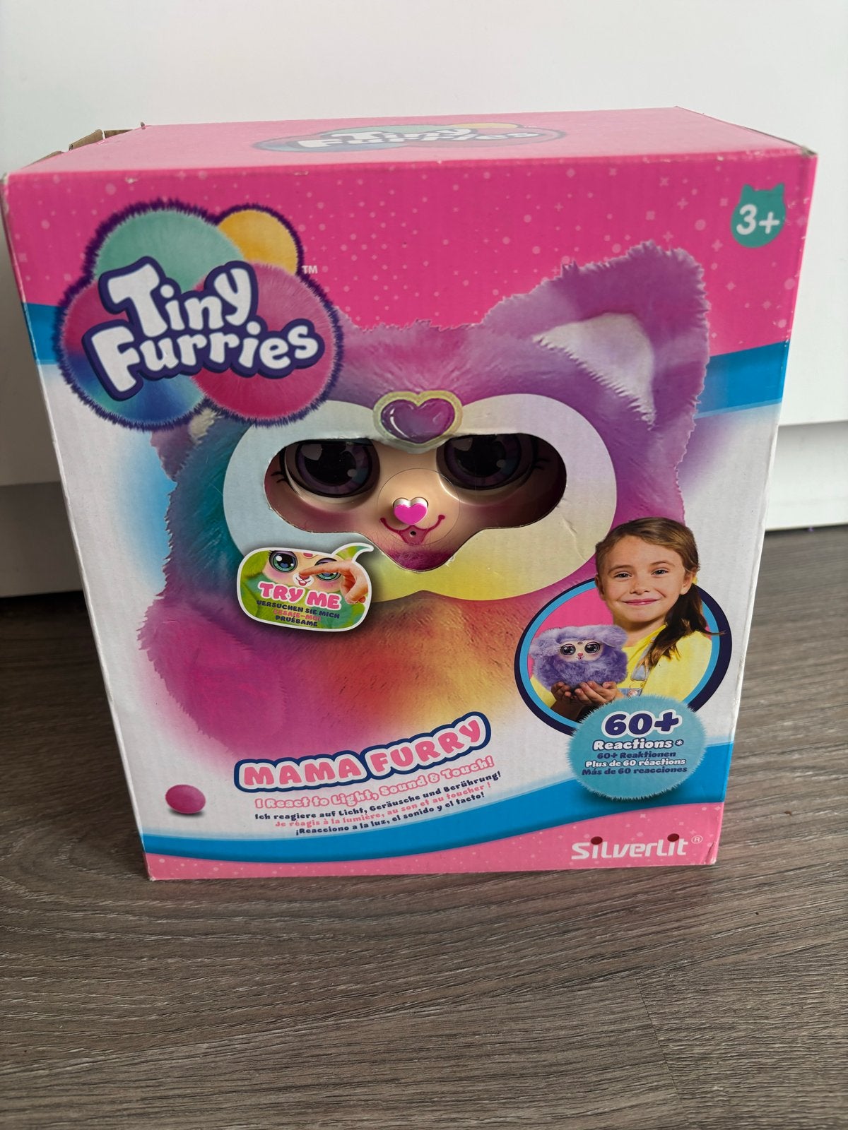 Tiny Furries Mama Furry - Interactief knuffeldier, Overige merken, Overige karakters, Overige typen, Ophalen of Verzenden