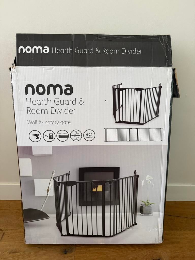 Noma Hearth Guard & Room Divider - Veiligheidshek, Kinderen en Baby's, Traphekjes, Ophalen, Gebruikt, 115 cm of meer, Metaal of IJzer