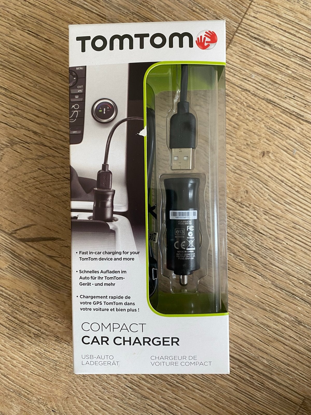 TomTom Compact Autolader USB, Ophalen, Nieuw