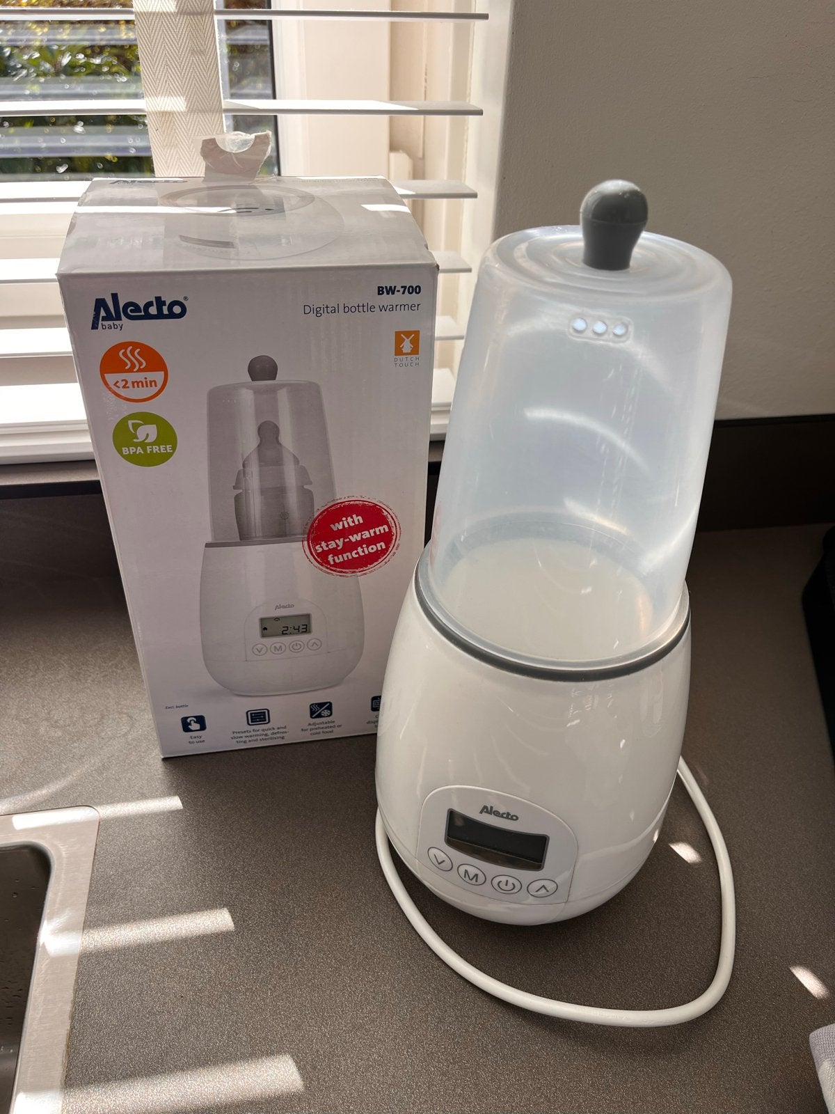 Alecto flessenwarmer BW-700 - Gebruikt maar werkt perfect, Ophalen, Gebruikt