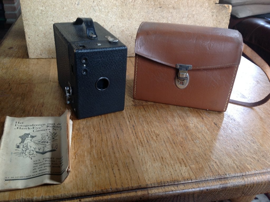 Camera hawk - eye camera no 2  - compleet in tas, Ophalen of Verzenden, Refurbished