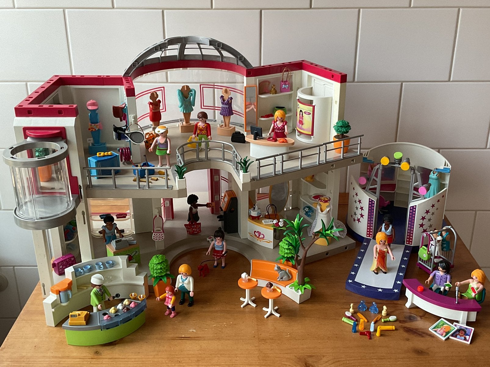 PLAYMOBIL UITGEBREID GROOT WINKELCENTRUM 👜 👗 SUPER LEUK !!, Ophalen of Verzenden, Gebruikt