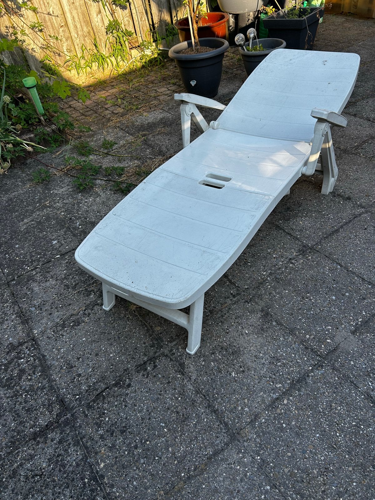 Hartman ligbed - Verstelbaar, Tuin en Terras, Ligbedden, Gebruikt, Kunststof, Verstelbaar, Ophalen