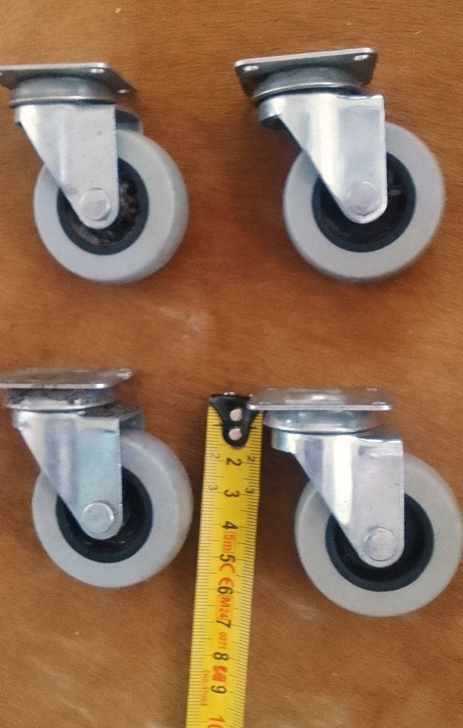 Heavy Duty Zwenkwielen, Doe-het-zelf en Verbouw, Zwenkwielen, Ophalen of Verzenden, Gebruikt