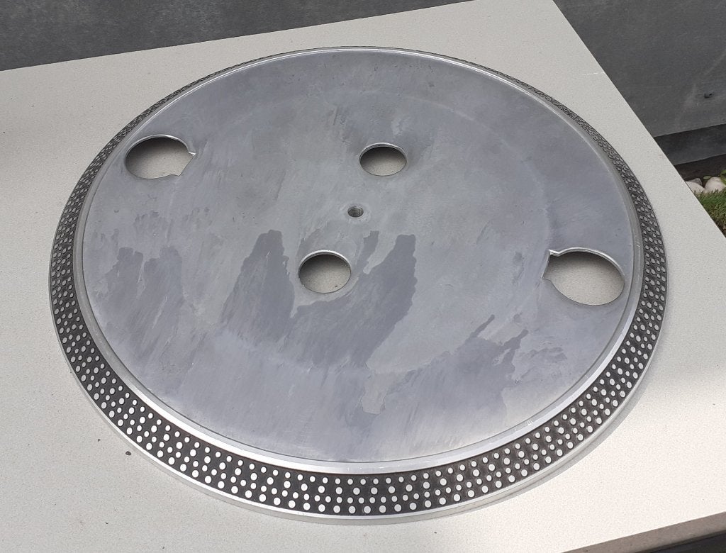 Aluminium draaischijf plateau snaaraandrijving platenspelers, Ophalen of Verzenden, Refurbished, Overige merken