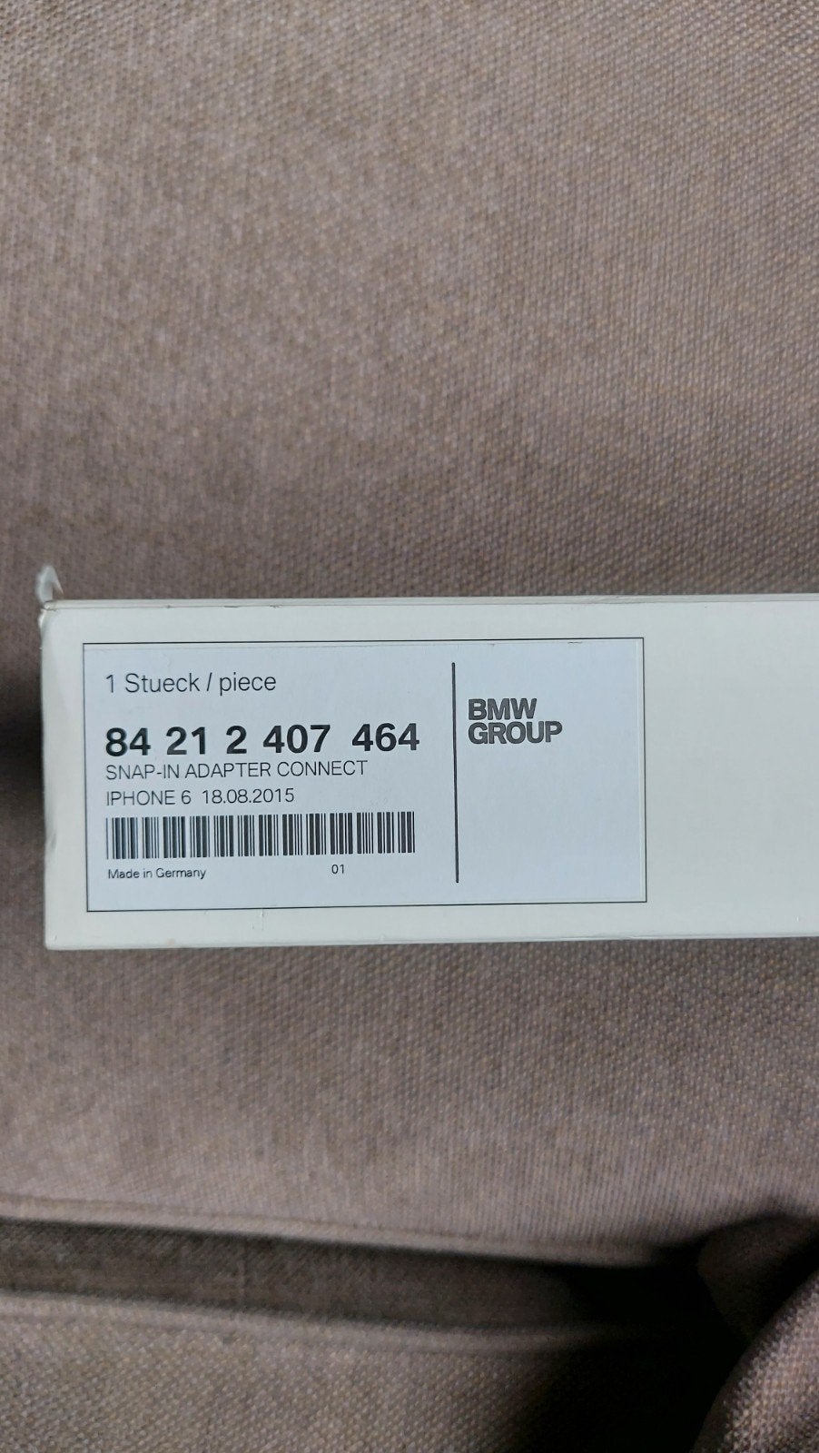 BMW Snap-in Adapter Connect voor iPhone 6, Ophalen of Verzenden, Nieuw