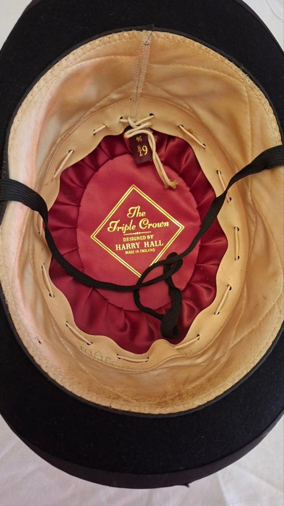 Vintage Harry Hall The Triple Crown Bolhoed - Maat 56 cm, Dieren en Toebehoren, Paardrijkleding, Ophalen of Verzenden, Dressuur