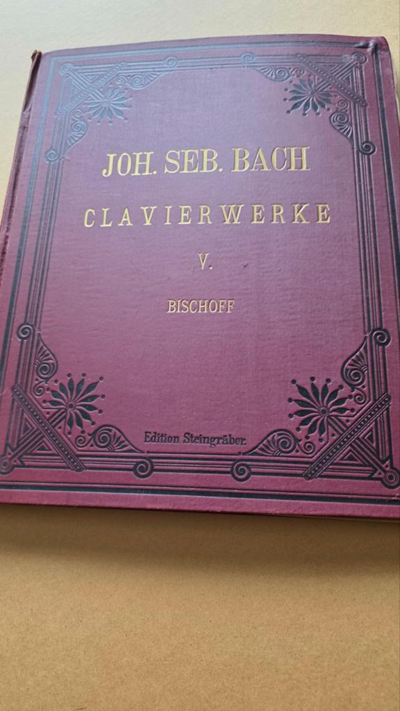J.S. Bach Clavierwerke V. Bischoff - Edition Steingräber, Ophalen of Verzenden, Gelezen, Artiest, Johann Sebastian Bach
