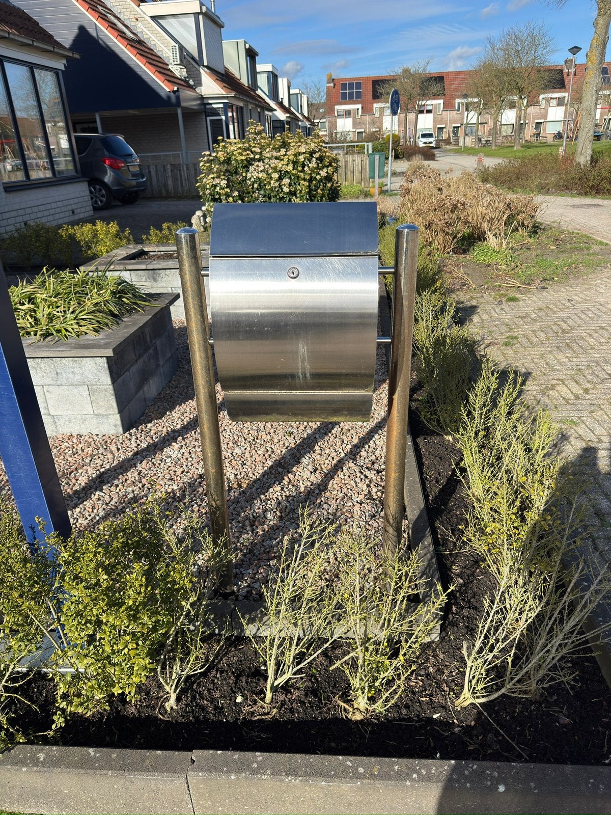RVS Brievenbus, Tuin en Terras, Brievenbussen, Zo goed als nieuw, Rvs, Ophalen