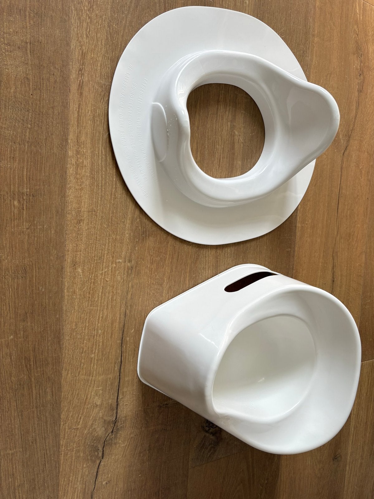 Wc verkleiner en potje, Ophalen, Gebruikt