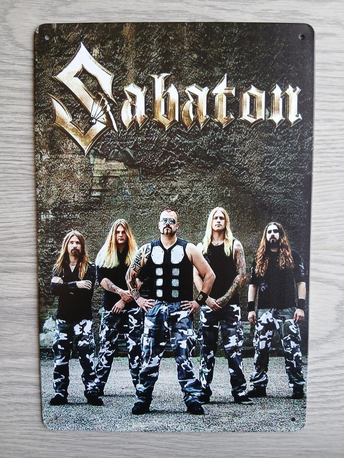 Sabaton 20x30 cm Metalen Reclamebord, Verzenden, Nieuw, Poster, Artwork of Schilderij