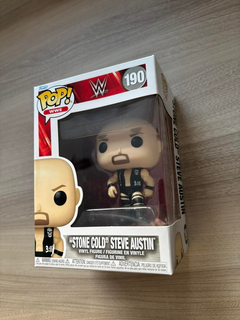 Funko Pop! WWE #190 “Stone Cold” Steve Austin WWE Legend, Funko Europe, Ophalen of Verzenden, Zo goed als nieuw, 4th floor, 1 Queen Caroline St, London W6 9YN, Verenigd Koninkrijk